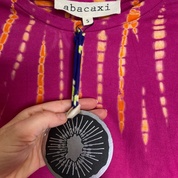 NWT Abacaxi x Diaspora Co. Tie Dye Long Sleeve Top Cotton - Picture 2 of 7